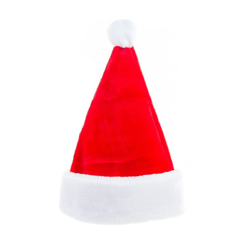 thickened luxury premium santa hat Christmas good quality