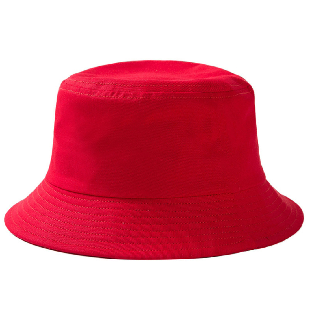custom bucket hat embroidery print picture logo no minimum fisherman red
