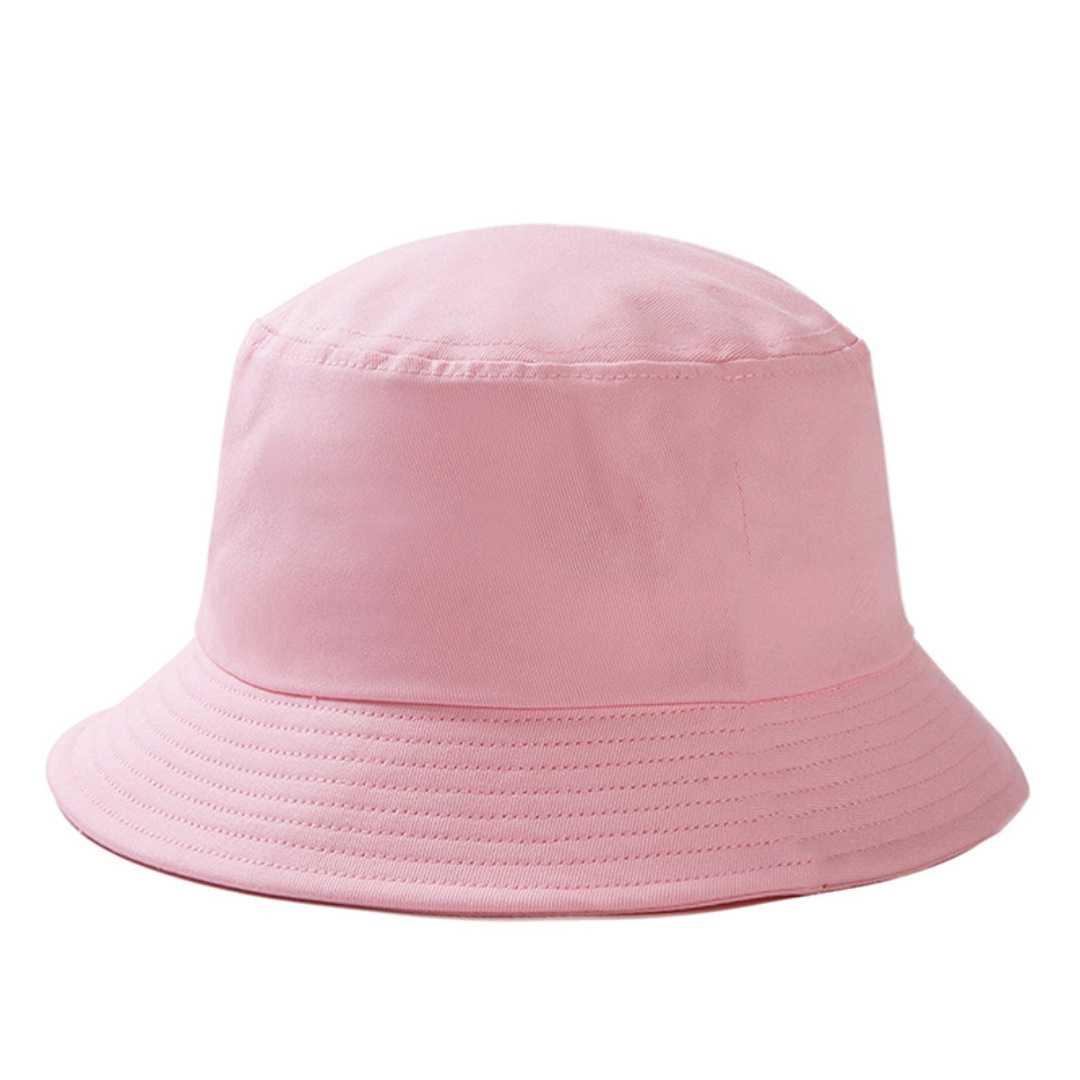 custom bucket hat embroidery print picture logo no minimum fisherman pink