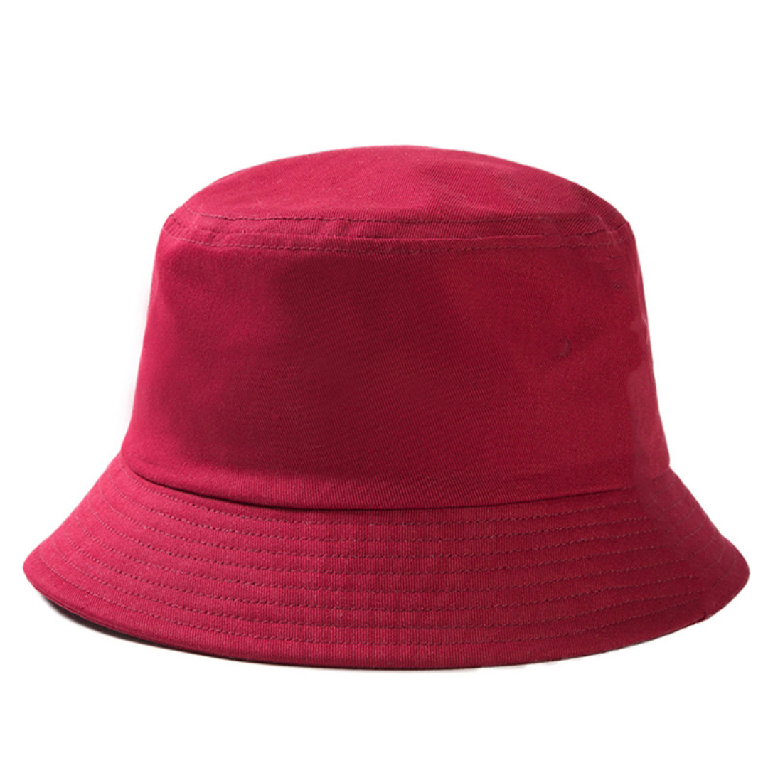 custom bucket hat embroidery print picture logo no minimum fisherman wine red