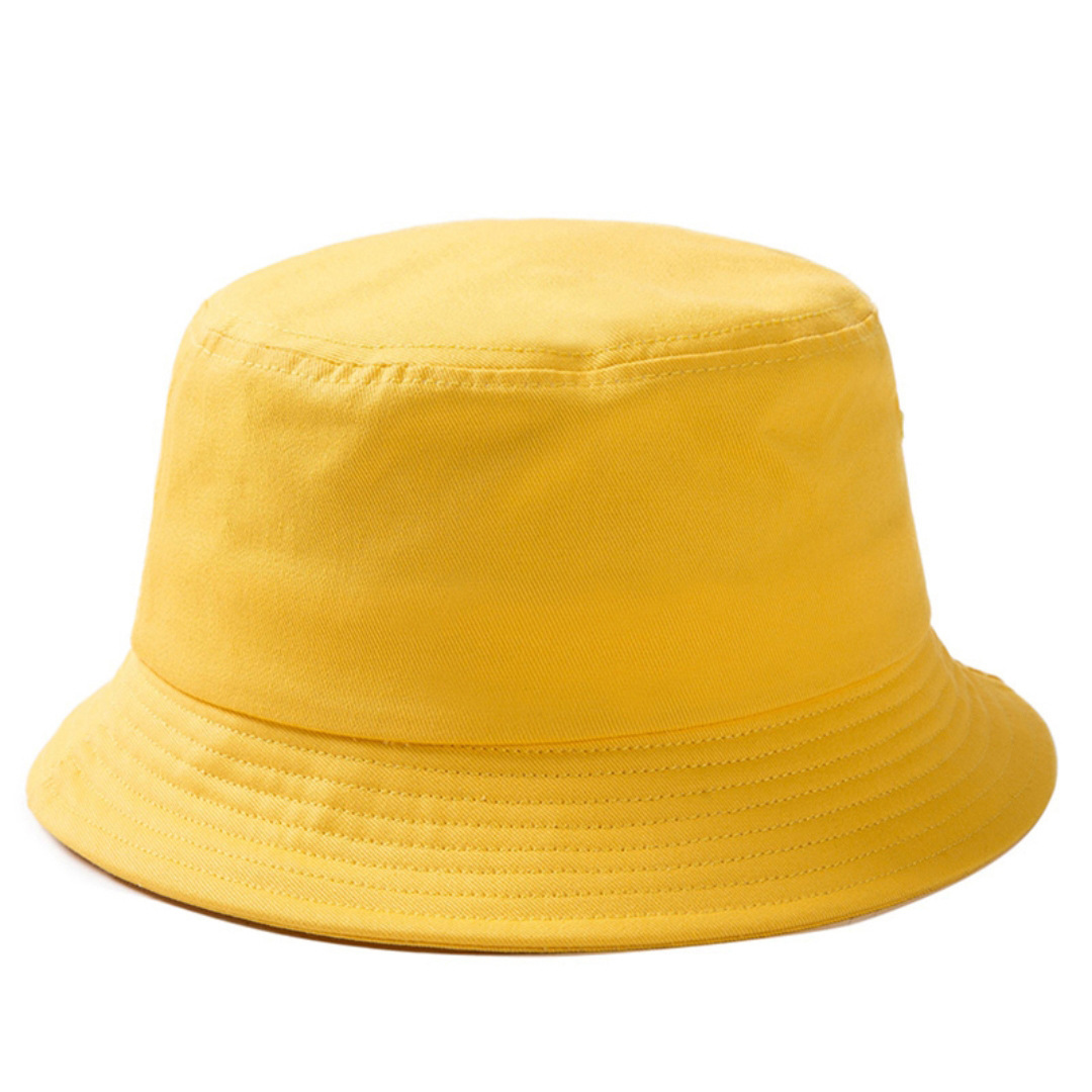 custom bucket hat embroidery print picture logo no minimum fisherman yellow