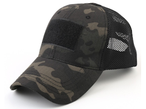 mesh tactical baseball patch cap