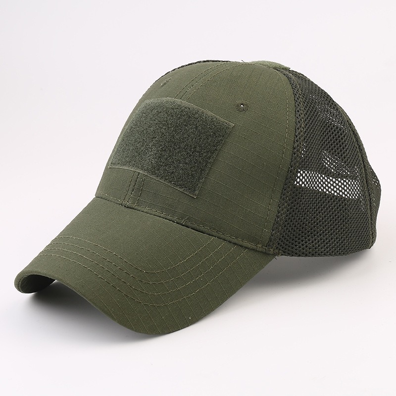 Army green mesh tactical baseball cap wholesale patch hats