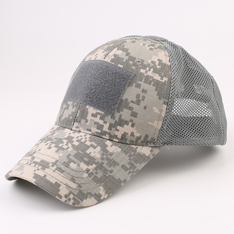 ACU camo mesh tactical baseball cap wholesale patch hats