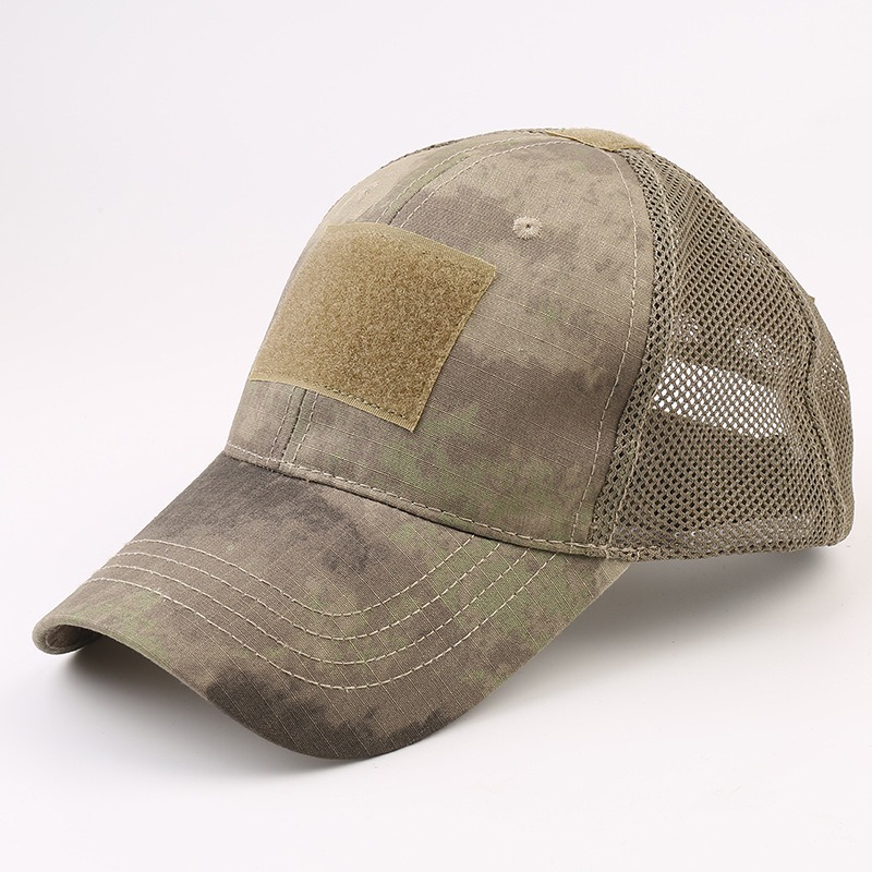 Ruin Gray mesh tactical baseball cap wholesale patch hats