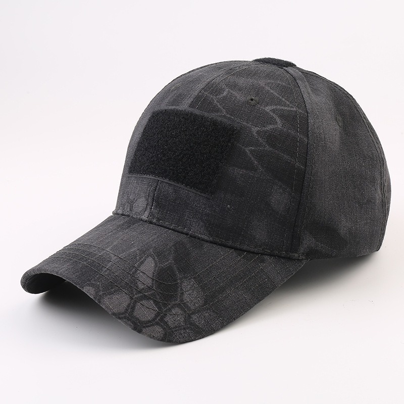 Black Python tactical operator patch hat wholesale military