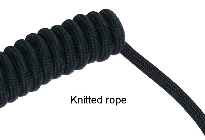 fishing rod safety rope, elastic coiled braided rope wholesale
