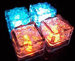 Flashing ice cubes
