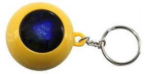 custom promotioanl magic 8 ball keychain