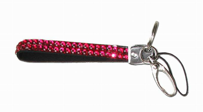 custom sparkly keychain with bling rhinestones, wholesale