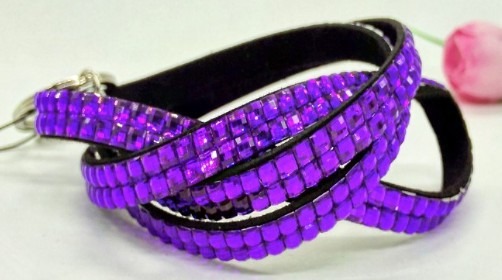 dark purple bling diamante rhinestone lanyards wholesale