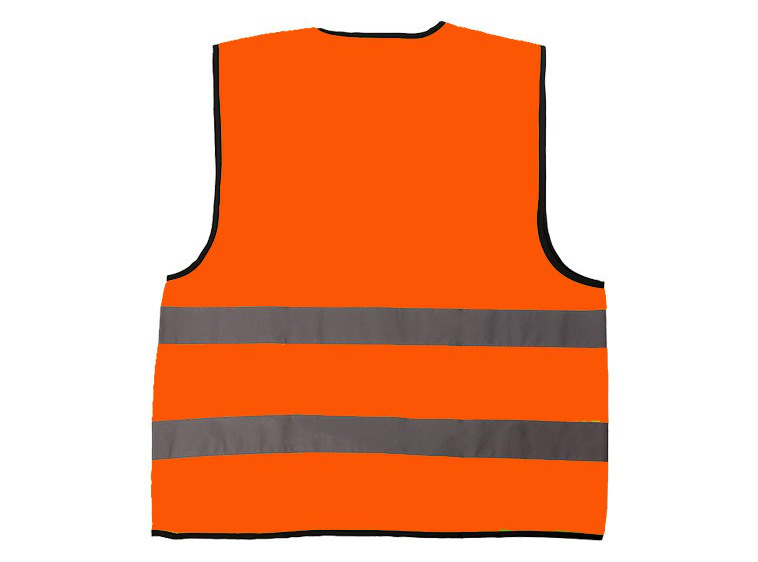 orange hi vis reflective safety vest