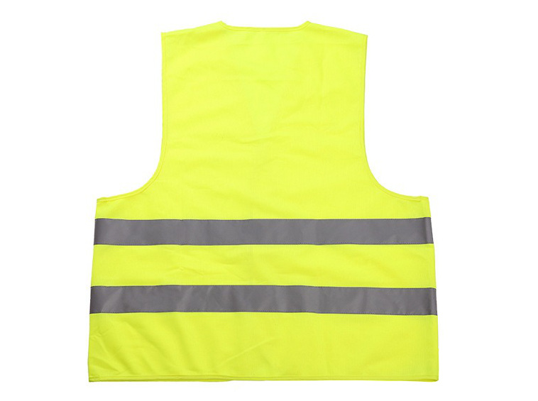 yellow hi vis reflective safety vest