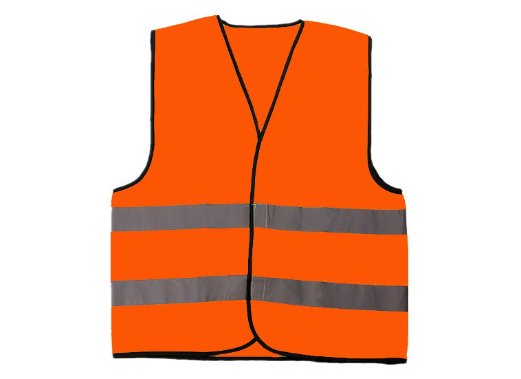 orange hi vis reflective safety vest