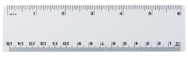 custom plastic ruler 6 in