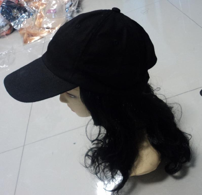 cap with hair