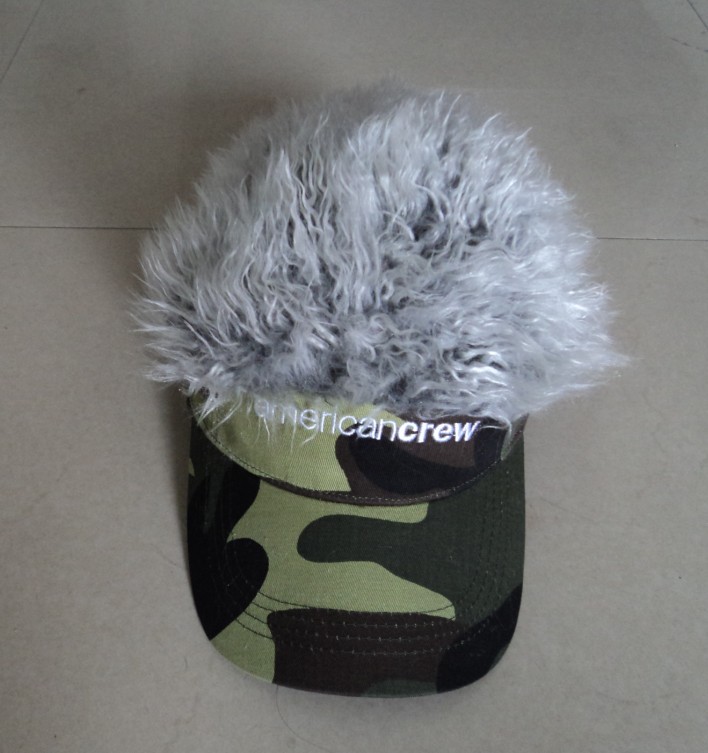 visor with hair