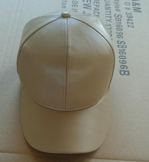 mens leather cap