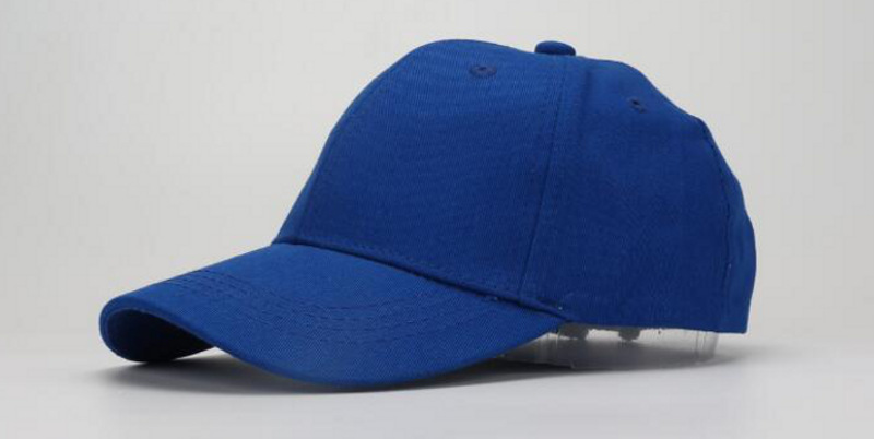 blue baseball cap