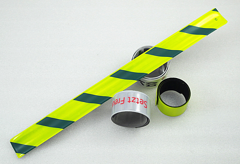 night safety reflective snap bracelet night safety reflective snap bracelet