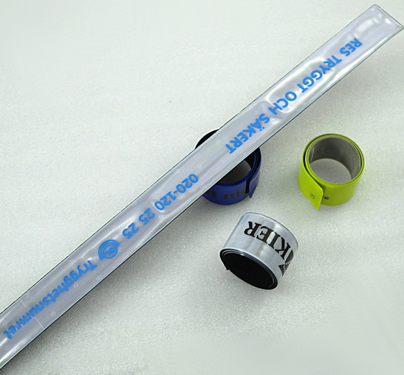 night safety reflective snap bracelet night safety reflective snap bracelet