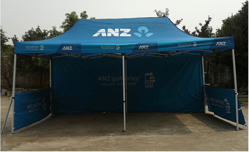 Printed instant canopy tent with walls Printed instant canopy tent with walls
