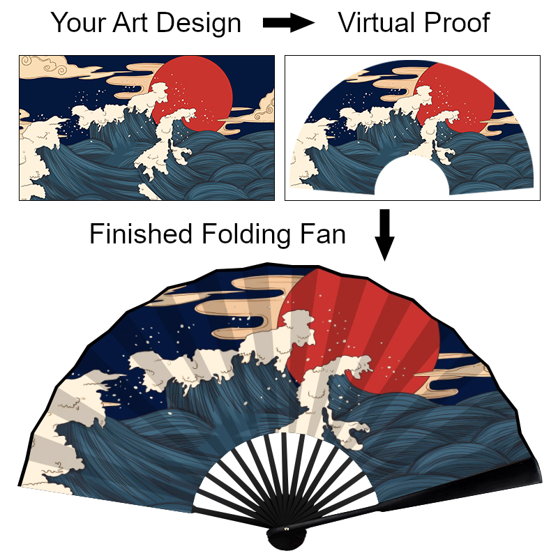 custom printed chinese folding hand fan bamboo silk custom printed chinese folding hand fan bamboo silk