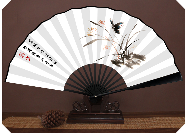 custom printed chinese folding hand fan bamboo silk custom printed chinese folding hand fan bamboo silk