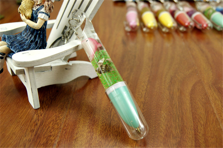 Key Ring Pen With Dolphin And Bling Beads Key Ring Pen With Dolphin And Bling Beads
