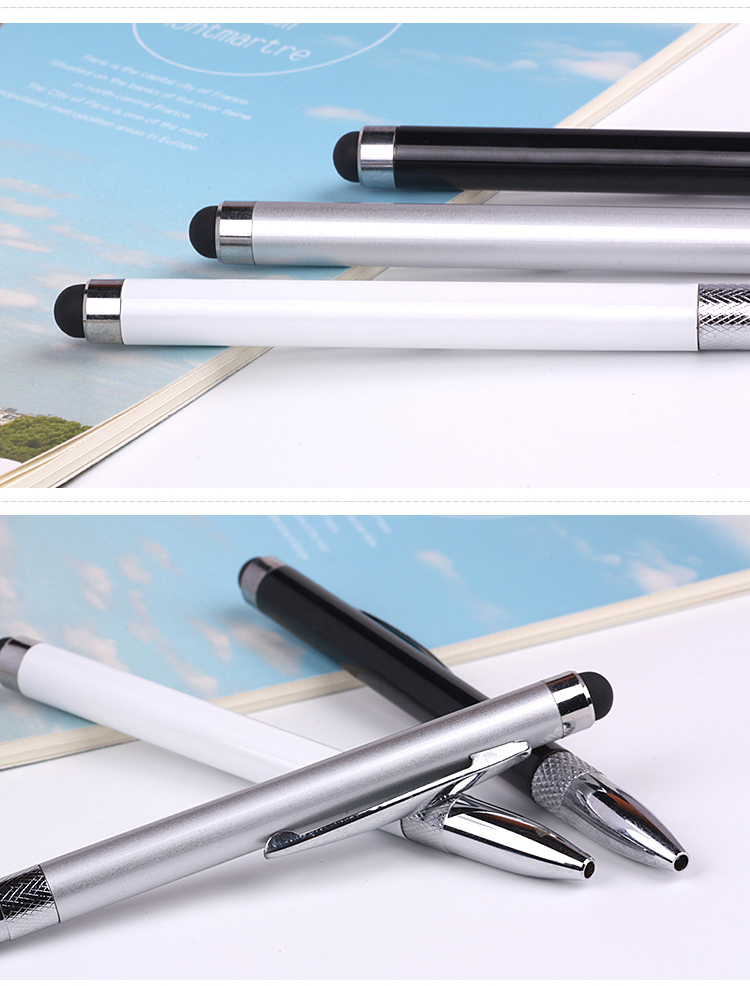Metal Ballpoint Pen with Stylus Tip Metal Ballpoint Pen with Stylus Tip