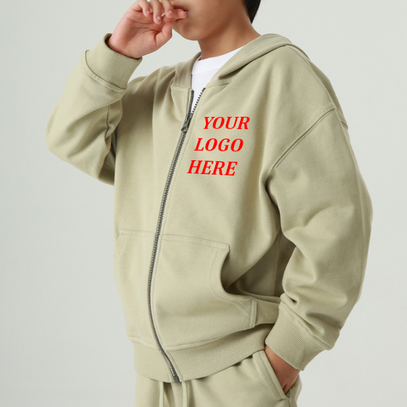 custom pure 100 cotton oversized drop shoulder kids zip hoodie custom pure 100 cotton oversized drop shoulder kids zip hoodie