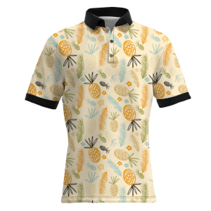 custom all-over printed polo shirt, tennis shirt, golf shirt no minimum