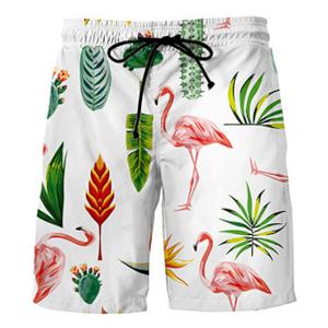 custom all-over printed summer men's beach short pants swim trunks no minimum