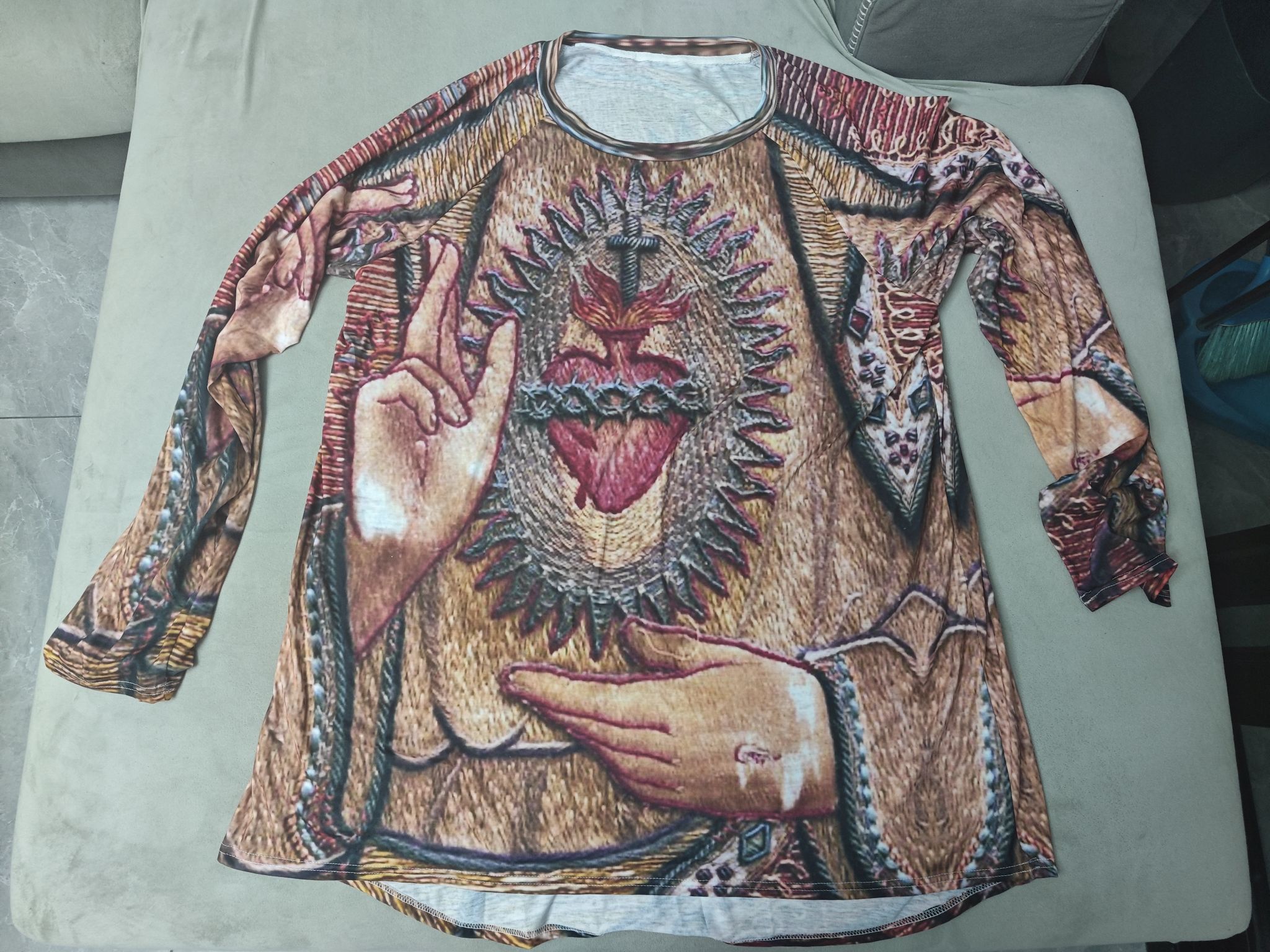 custom long sleeve tunic top crew neck pullover loose perosnalize printing no minimum custom long sleeve tunic top crew neck pullover loose perosnalize printing no minimum