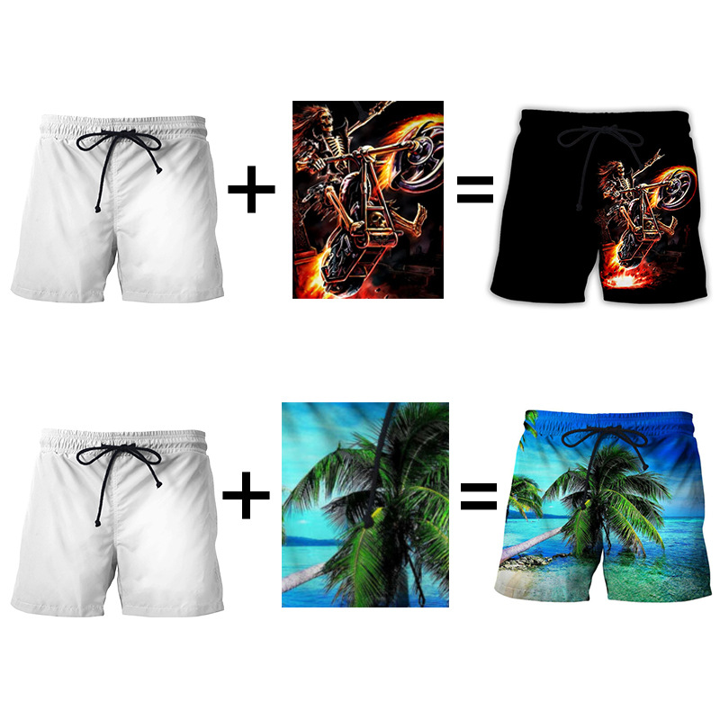 custom men's beach board shorts personalised printing design your own swim trunks