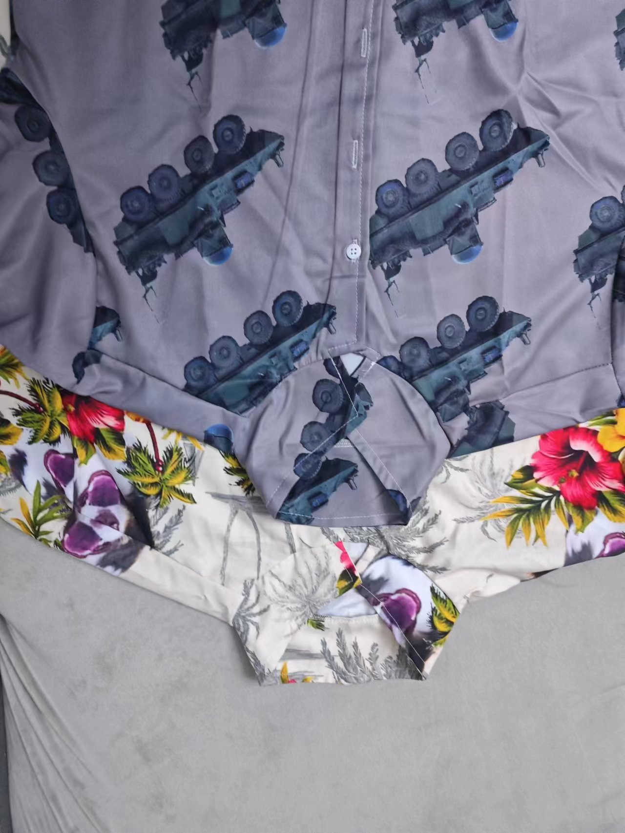 custom Cuban collar shirt all-over full color print no minimum design your own personalized men's custom Cuban collar shirt all-over full color print no minimum design your own personalized men's