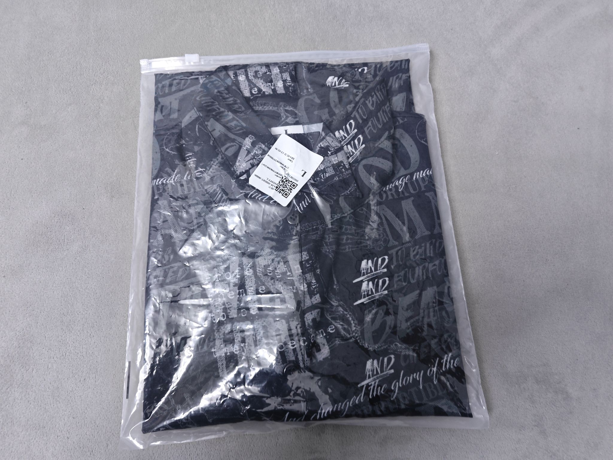 custom men's casual shirt all-over printing no minimum short sleeve button up best business