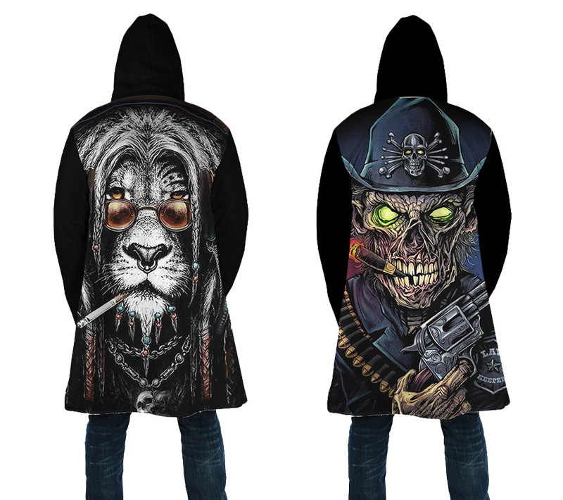 custom long coat all-over printing no minimum winter fleece lined hooded jacket men's volvet custom long coat all-over printing no minimum winter fleece lined hooded jacket men's volvet