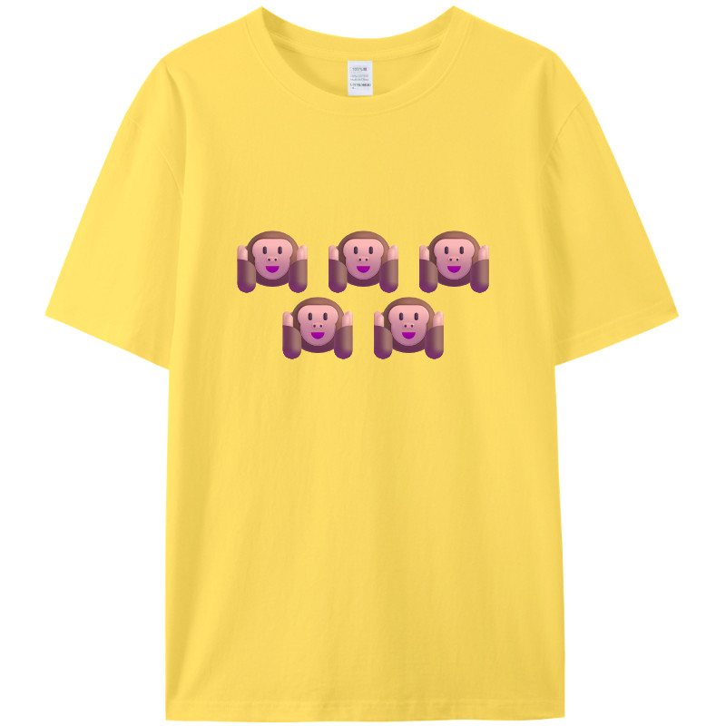 custom text emoji t-shirt Customized emojis printed on 100% cotton t-shirt