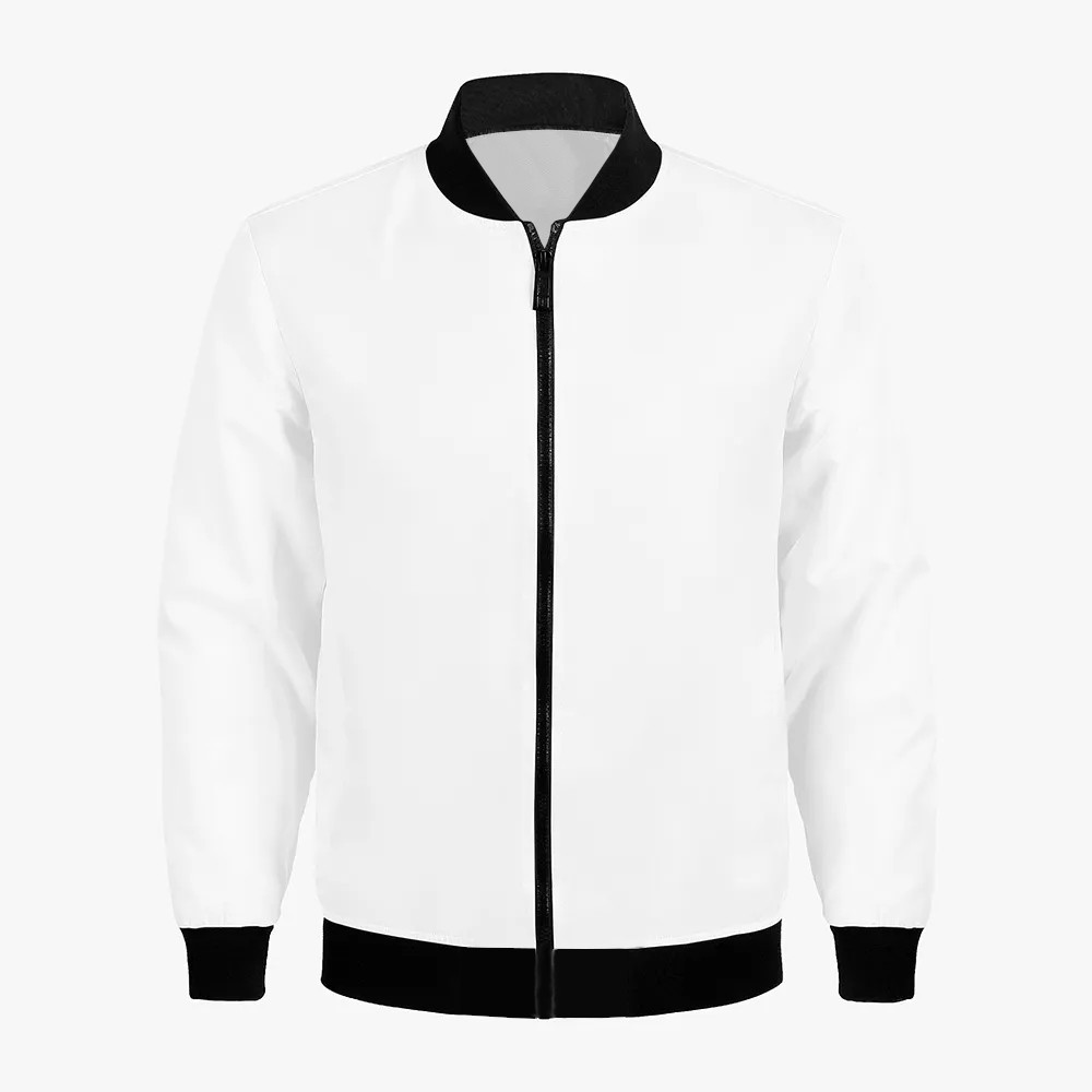 custom jacket all-over printing no minimum design your own logo picture personalized zip up casual bomber