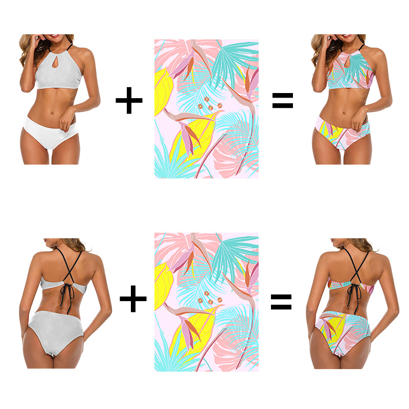 custom swimsuit bikini halter string high neck all-over printing no minimum design your own photo swimwear custom swimsuit bikini halter string high neck all-over printing no minimum design your own photo swimwear