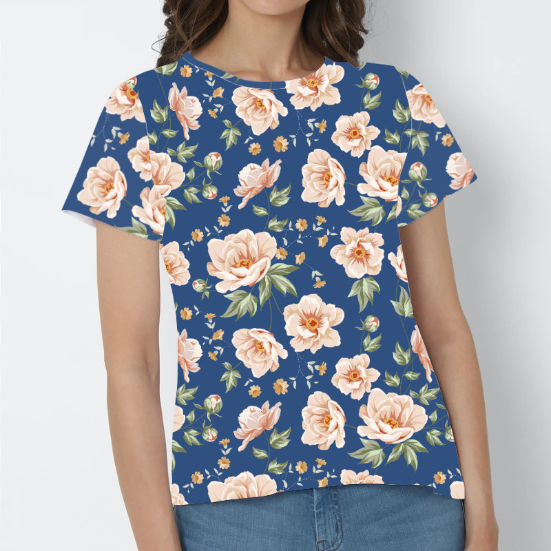 custom women's t-shirt printing design online no minimum cheap high quality lady girl crew neck short sleeve summer