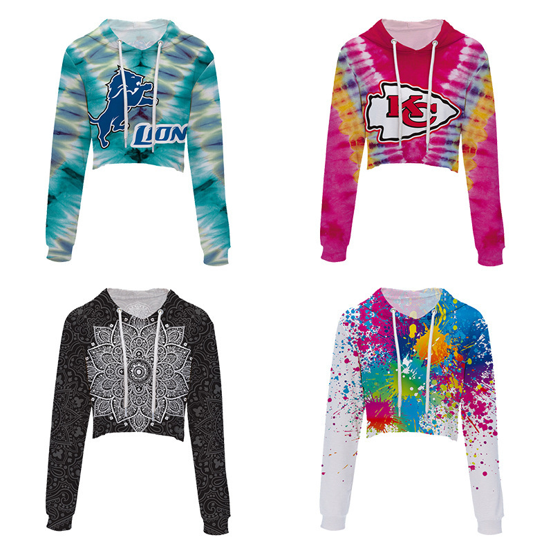 custom crop hoodie top women personalized all-over printing no minimum design your own pullover custom crop hoodie top women personalized all-over printing no minimum design your own pullover