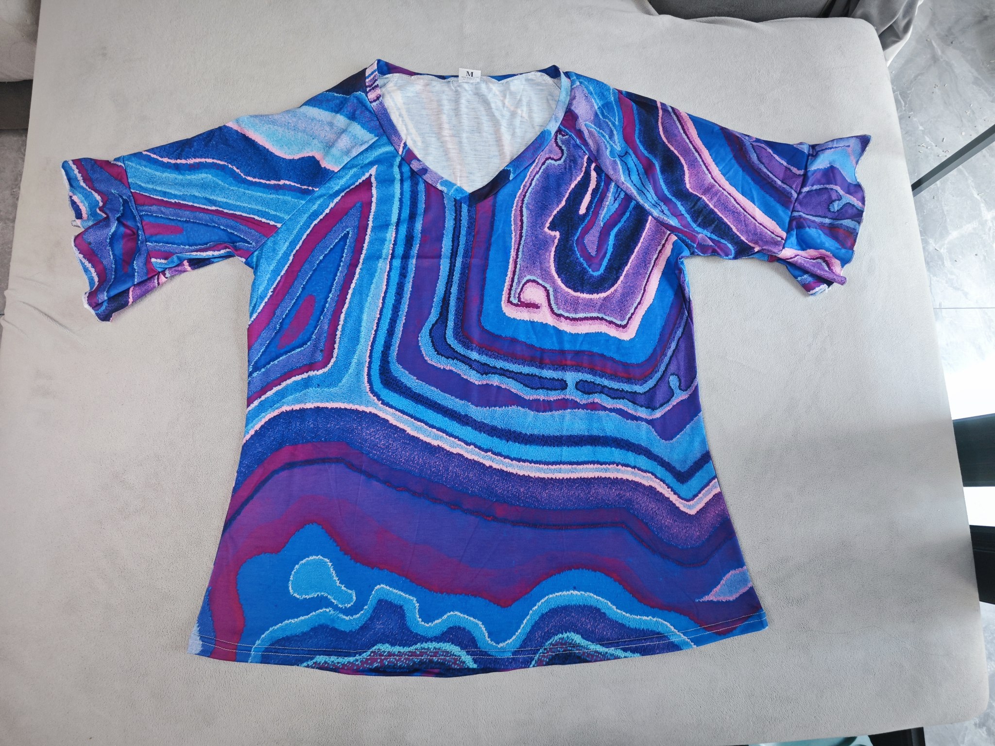 custom women's t-shirt ruffle short sleeve v-neck personalized printing create your own no minimum custom women's t-shirt ruffle short sleeve v-neck personalized printing create your own no minimum