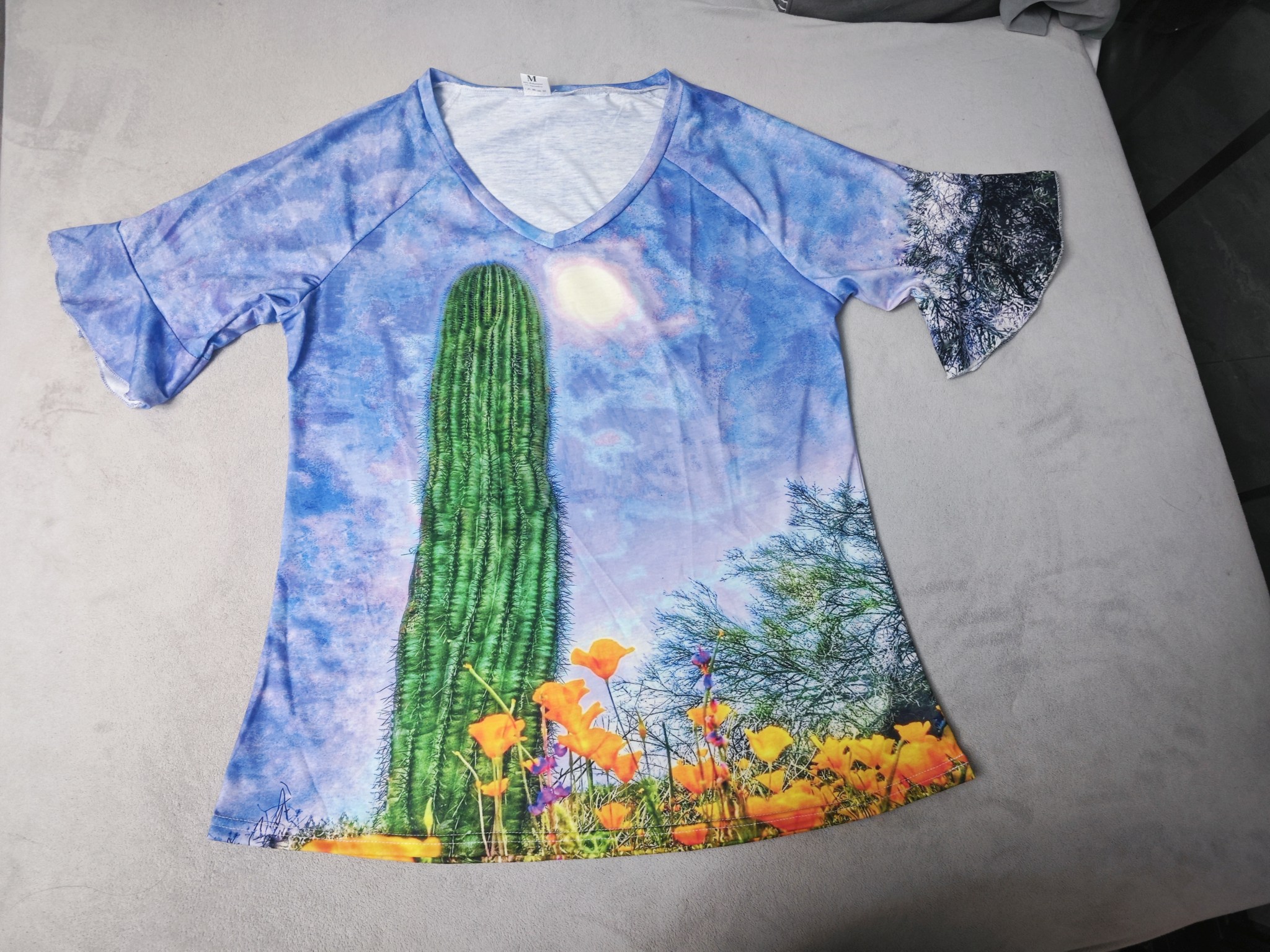 custom women's t-shirt ruffle short sleeve v-neck personalized printing create your own no minimum custom women's t-shirt ruffle short sleeve v-neck personalized printing create your own no minimum