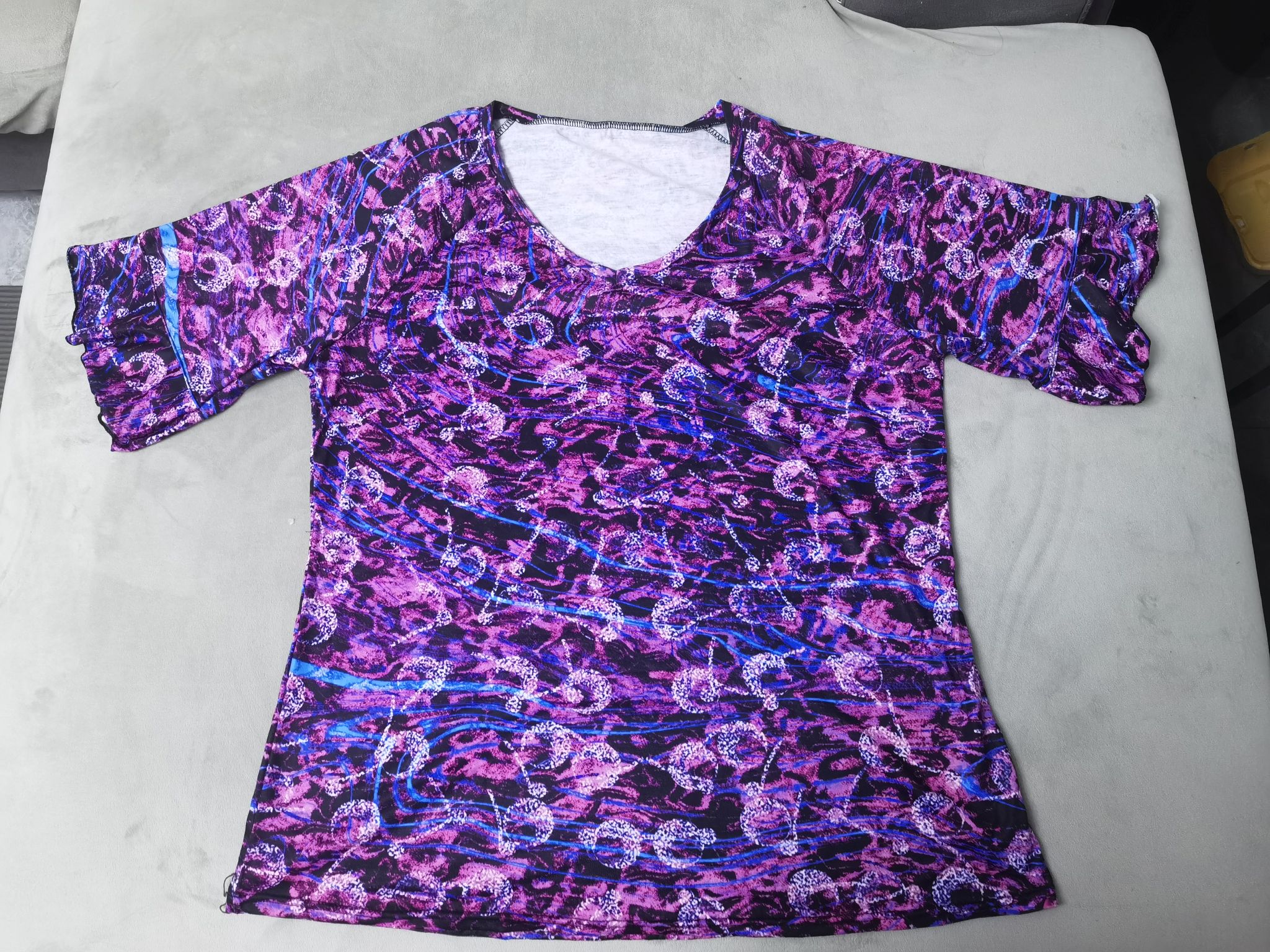 custom women's t-shirt ruffle short sleeve v-neck personalized printing create your own no minimum custom women's t-shirt ruffle short sleeve v-neck personalized printing create your own no minimum