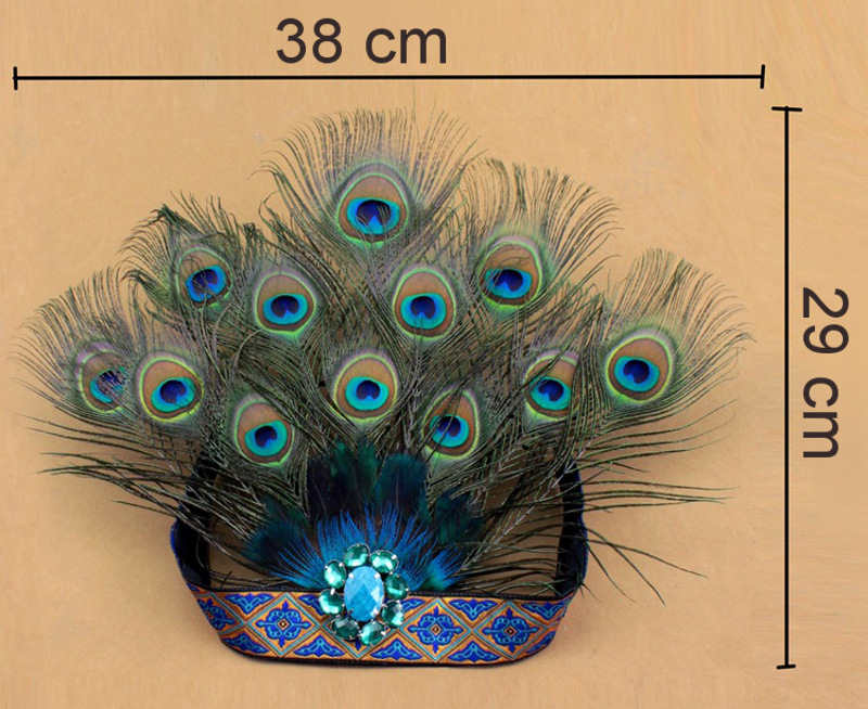 Flapper feather headband wholesale, custom made hair band Flapper peacock feather headband wholesale, custom made hair band