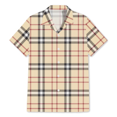 Custom Hawaiian Shirt Printed with Classic Plaid Design