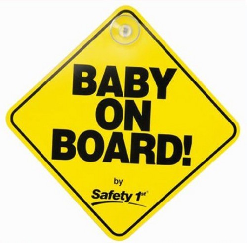Awesome Grandchildren On Board Car Sign Big Bold and Designed to to Notify Other Road Users That You Have Grandkids in The Car Baby On Board Sign Style Suction Cup Car Sign in Yellow and Black 