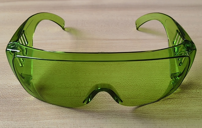 Safety Goggles Over Glasses Green OTG